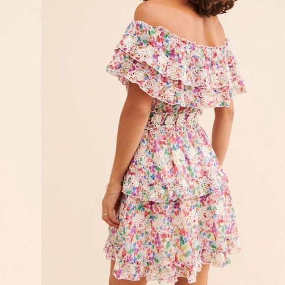 Btfl-Life Off the Shoulder Mini Dress Size M - Picture 4 of 6
